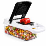 Zaruesh 12-in-1 Vegetable Chopper & Slicer – Multi-Function Food Cutter with 8 Blades